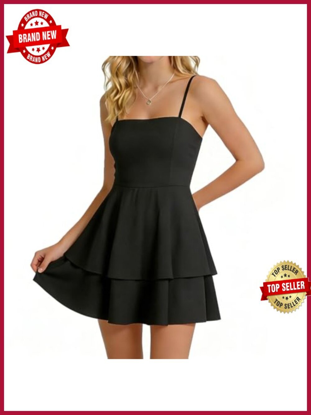 Women's Sexy Halter Mini Dress Bow Back Ruffle Hem for Club & Party